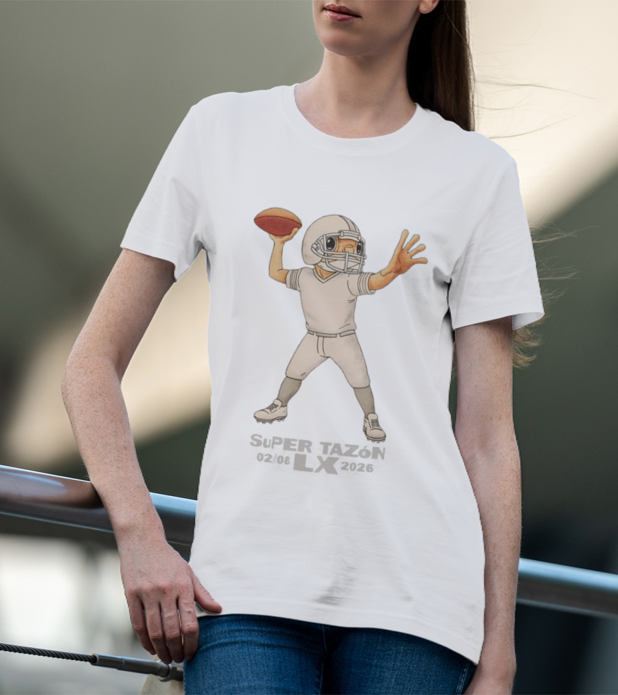 Bad Bunny X Super Tazon Football Quarterback Anime T-Shirt