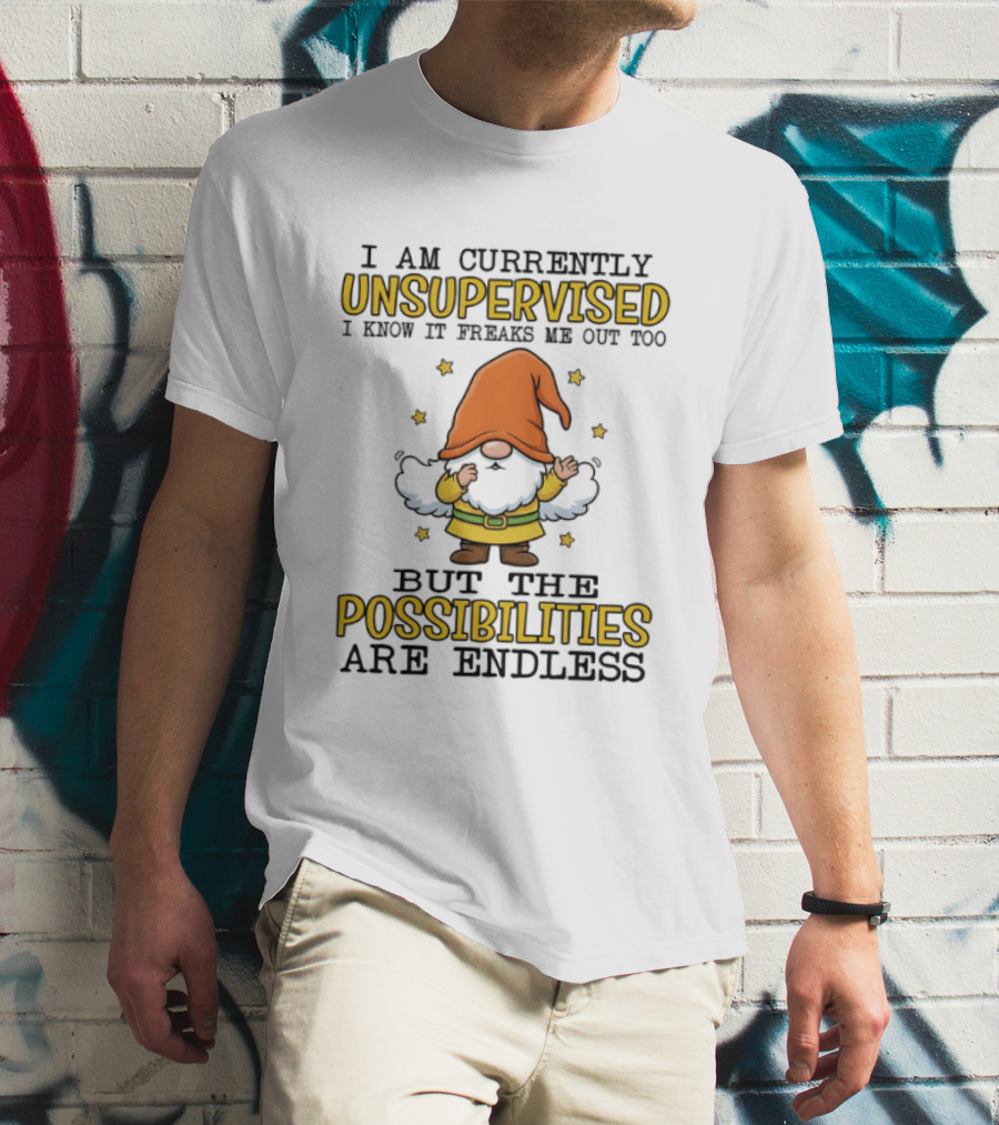 Gnome Unsupervised Adventure Endless Possibilities T-Shirt