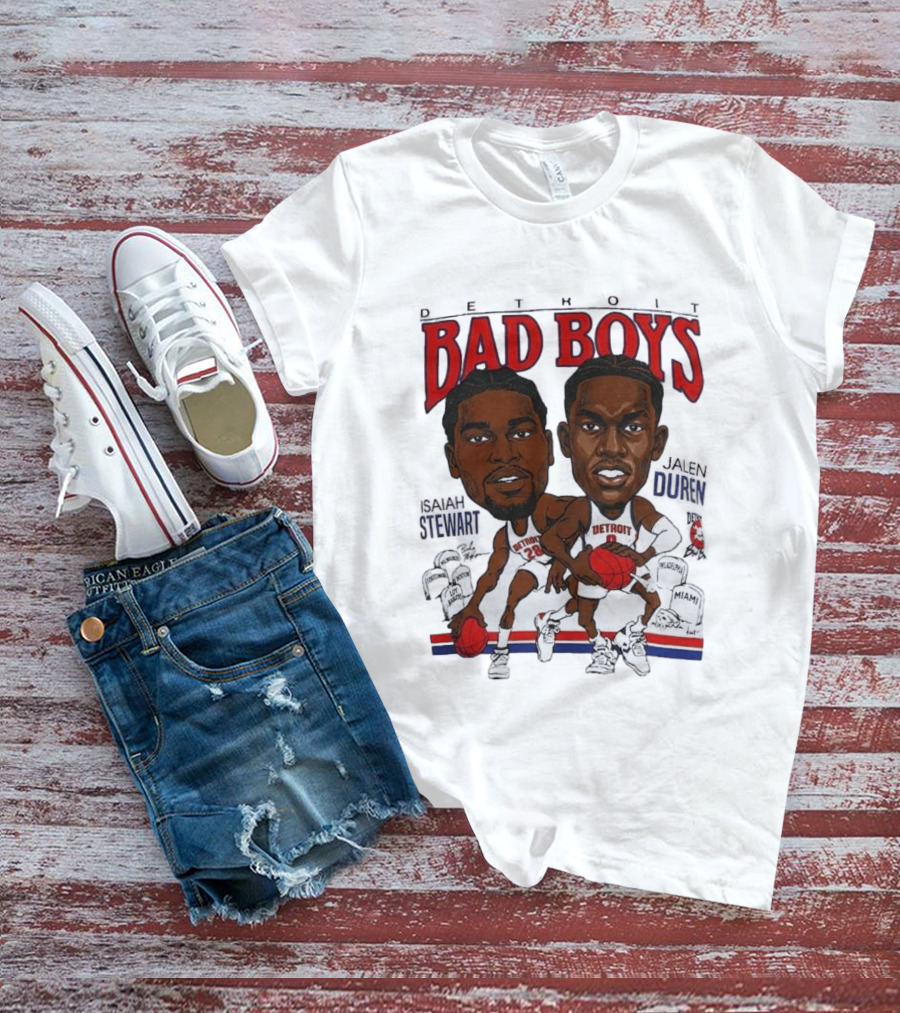 Isaiah Stewart Jalen Duren Detroit Pistons Bad Boys Basketball T-Shirt