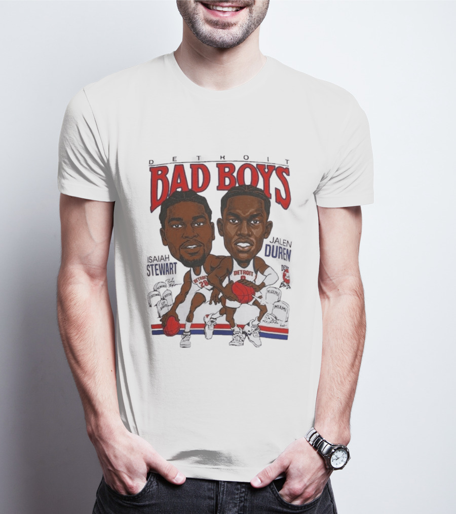 Isaiah Stewart Jalen Duren Detroit Pistons Bad Boys Basketball T-Shirt