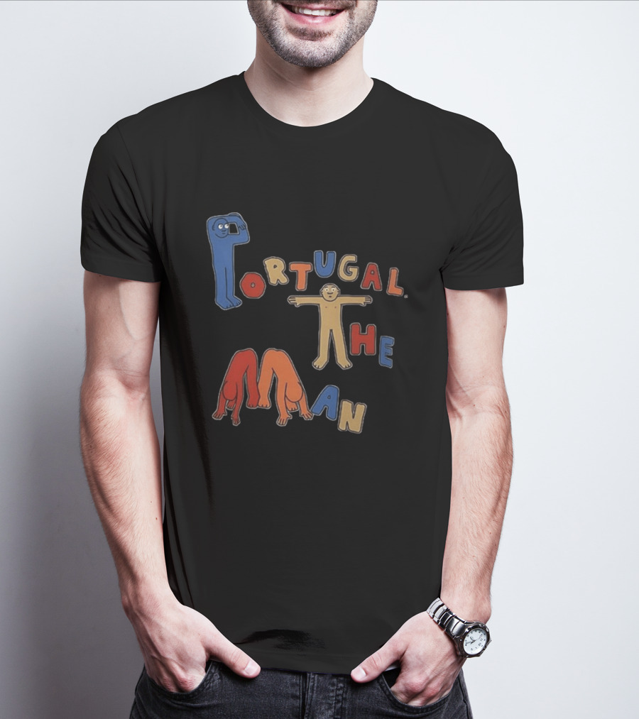 Portugal The Man Colorful Figures Playful Lettering T-Shirt
