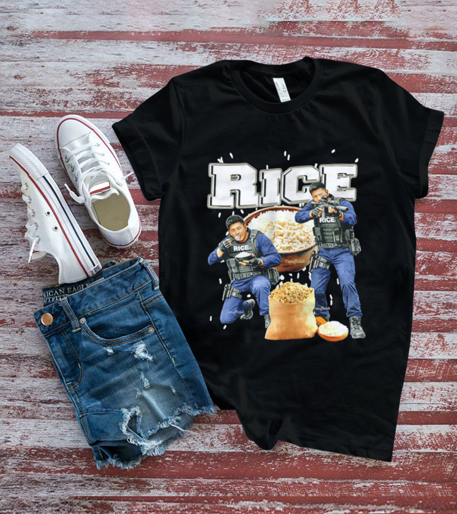 Rice Ice Police Tactical Humor T-Shirt