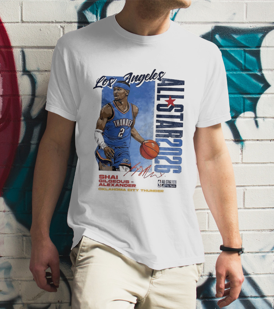 Los Angeles All Star 2026 Shai Gilgeous Alexander Oklahoma City Thunder T-Shirt