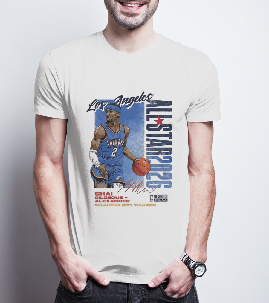 Los Angeles All Star 2026 Shai Gilgeous Alexander Oklahoma City Thunder T-Shirt