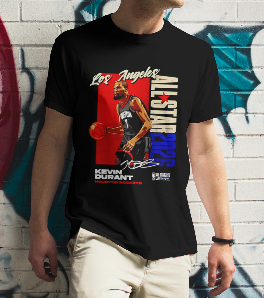 Los Angeles All Star 2026 Kevin Durant Houston Rockets T-Shirt