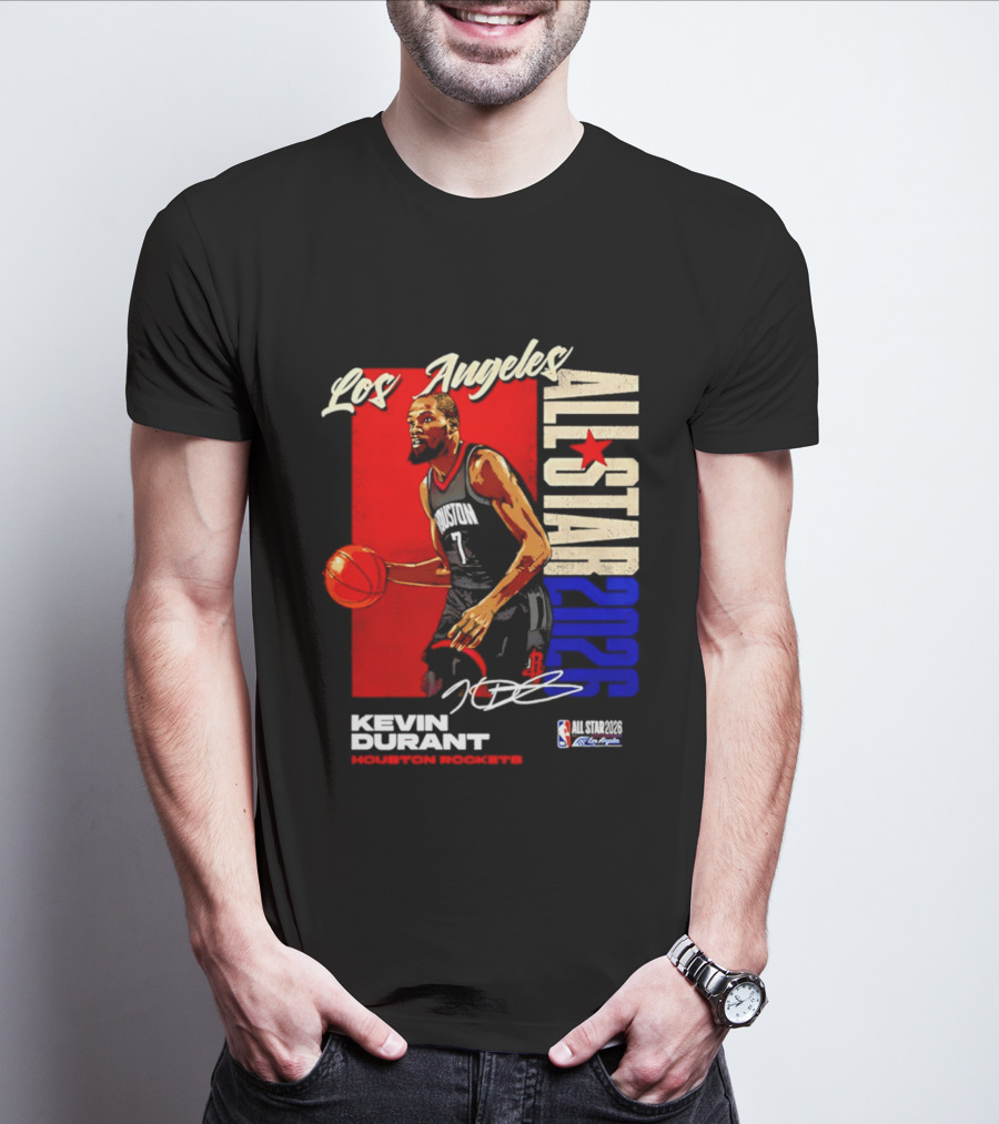 Los Angeles All Star 2026 Kevin Durant Houston Rockets T-Shirt