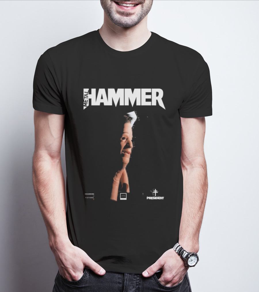 President X Metal Hammer The New Heavy 2026 Distorted Face Concept T-Shirt