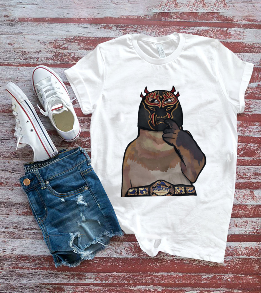 PrawTel Wrestling Champion Luchador Masked Monkey T-Shirt