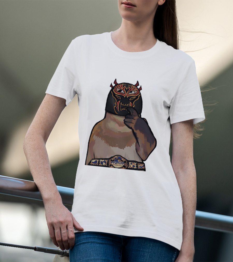 PrawTel Wrestling Champion Luchador Masked Monkey T-Shirt