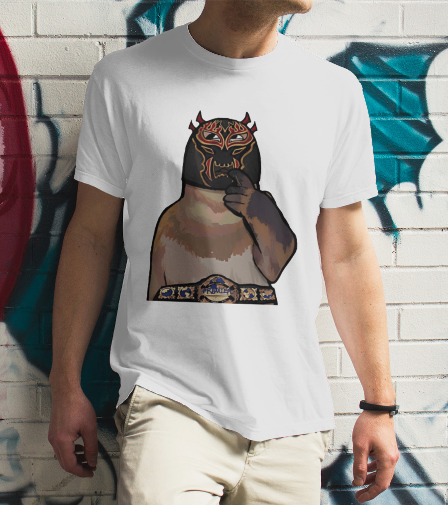 PrawTel Wrestling Champion Luchador Masked Monkey T-Shirt