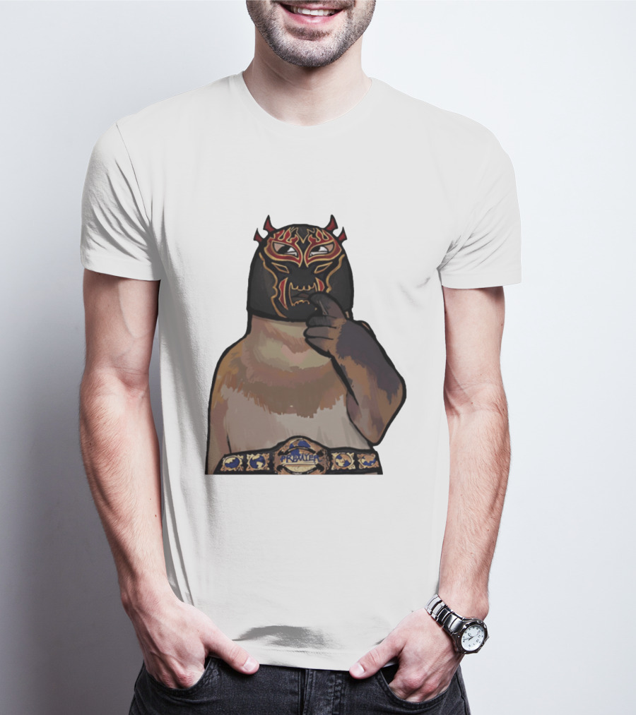PrawTel Wrestling Champion Luchador Masked Monkey T-Shirt