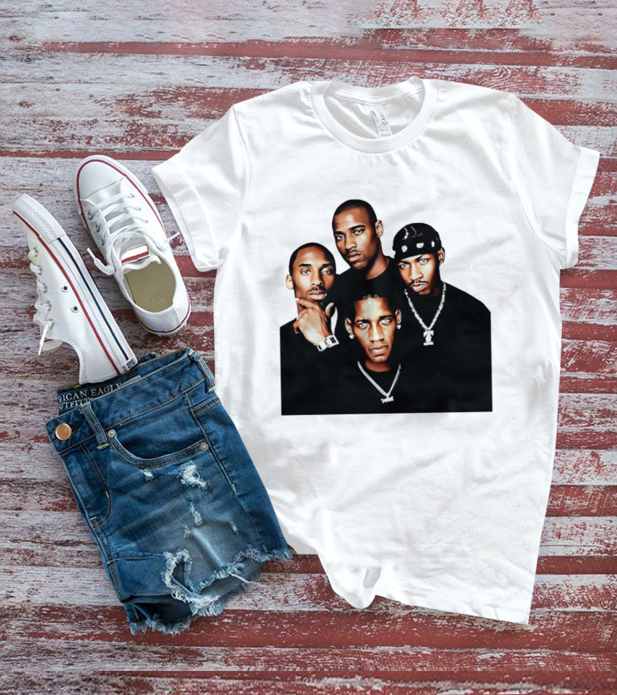 Kobe Iverson Mac Carter Basketball Legends Iconic Group T-Shirt