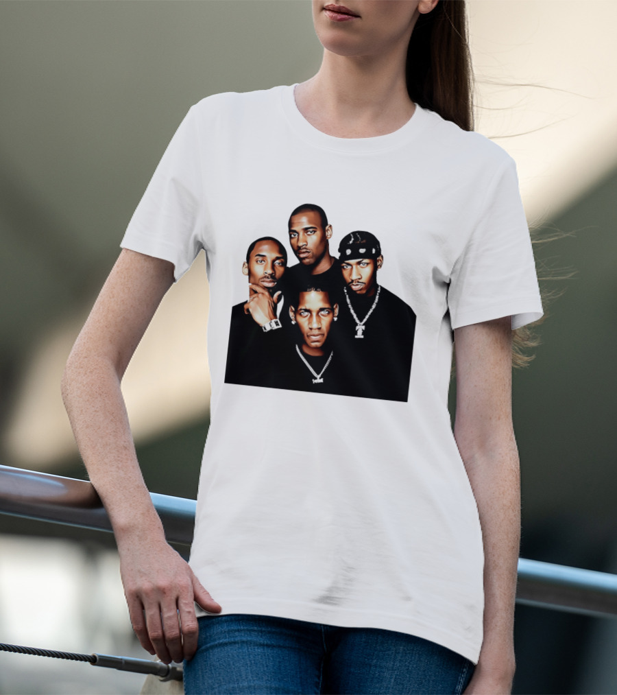Kobe Iverson Mac Carter Basketball Legends Iconic Group T-Shirt