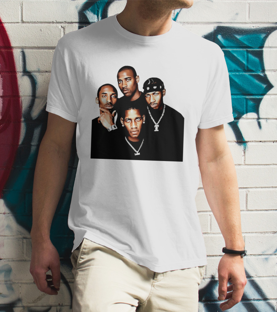 Kobe Iverson Mac Carter Basketball Legends Iconic Group T-Shirt