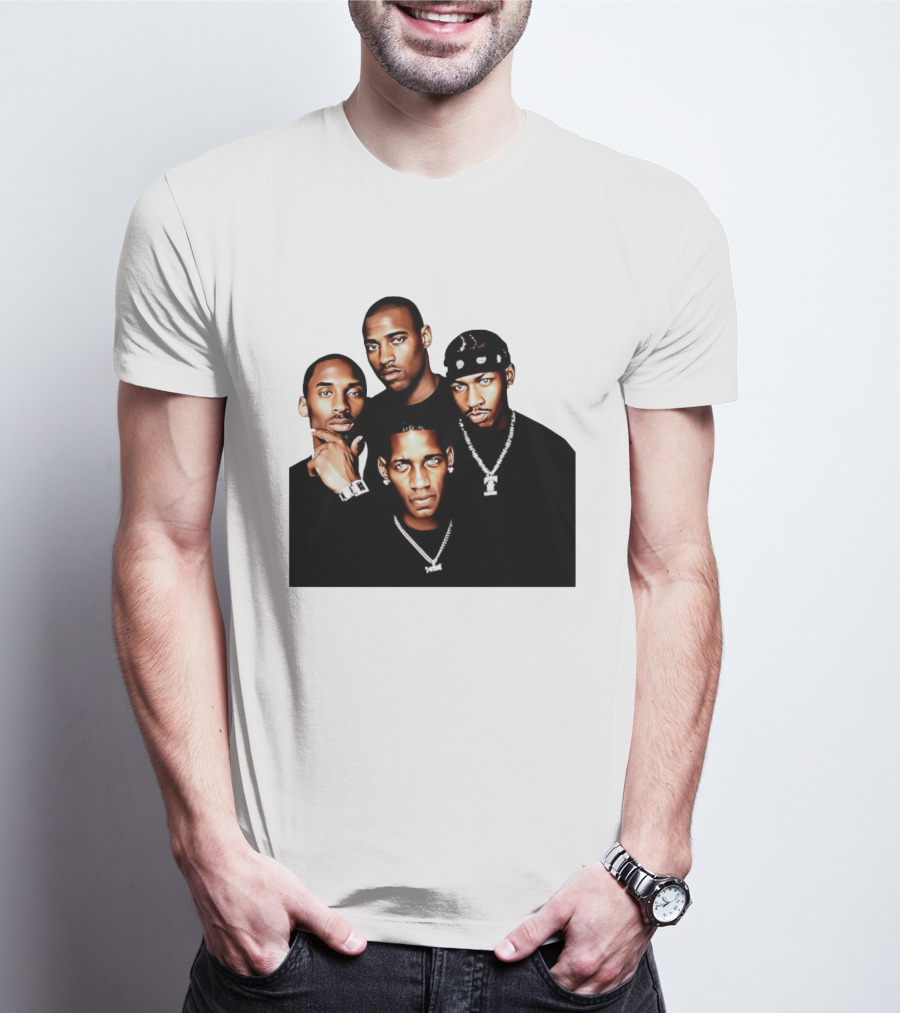 Kobe Iverson Mac Carter Basketball Legends Iconic Group T-Shirt