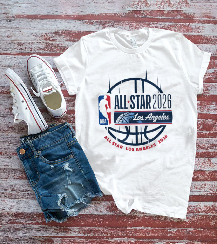 NBA All Star 2026 Los Angeles Basketball Event T-Shirt