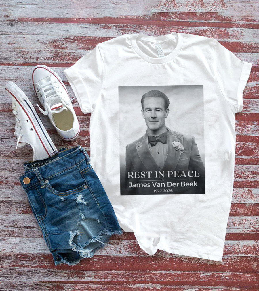 Rest In Peace James Van Der Beek 1977 2026 T-Shirt