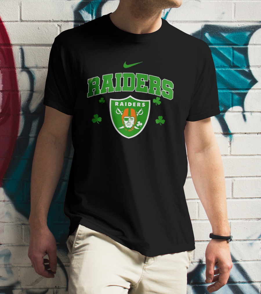 Las Vegas Raiders Irish Witch Soul Shamrock T-Shirt