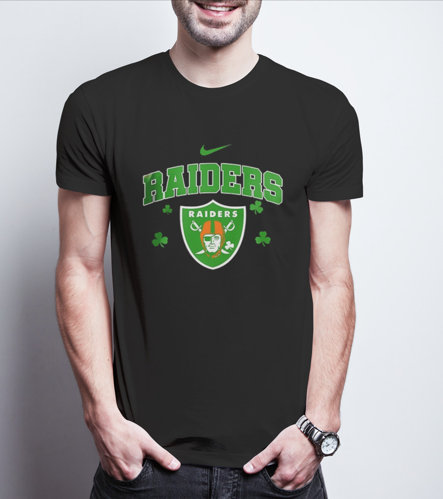Las Vegas Raiders Irish Witch Soul Shamrock T-Shirt