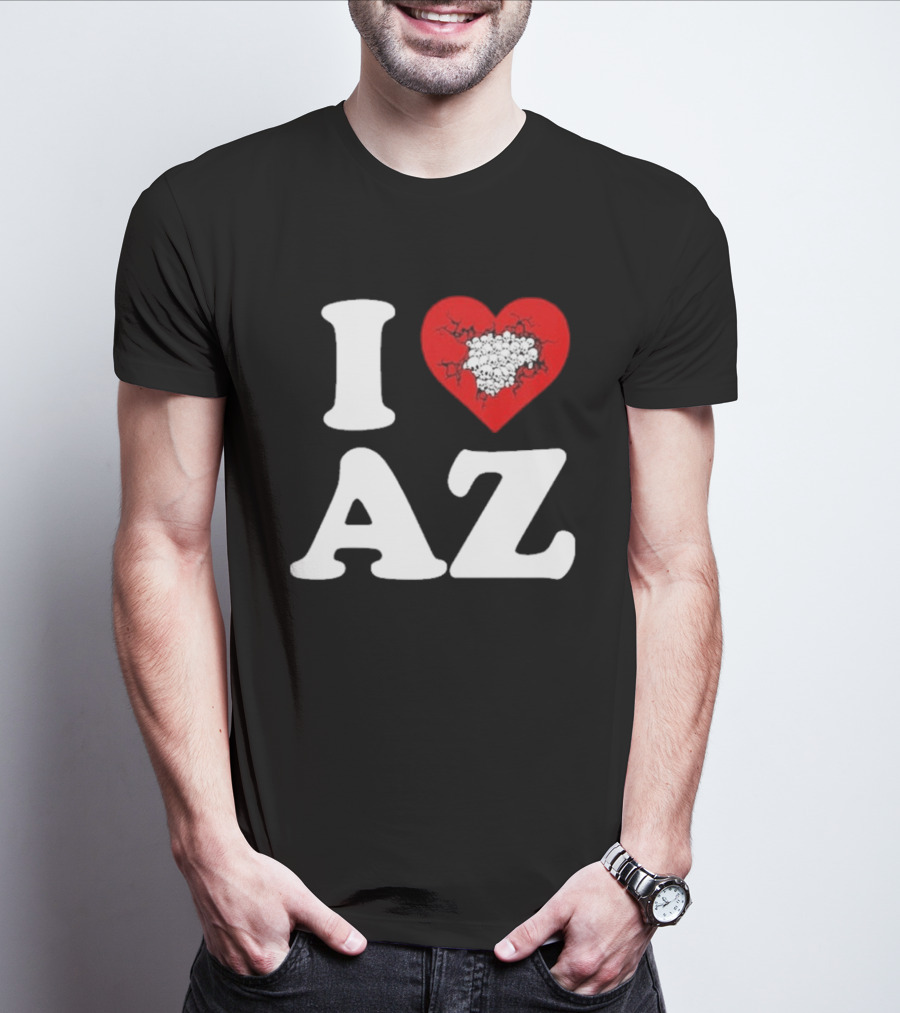 Gatecreeper I Heart Arizona Skull Heart T-Shirt