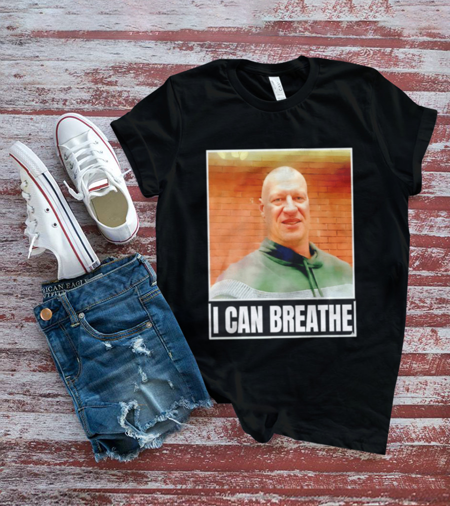 I Can Breathe Text Brick Wall T-Shirt