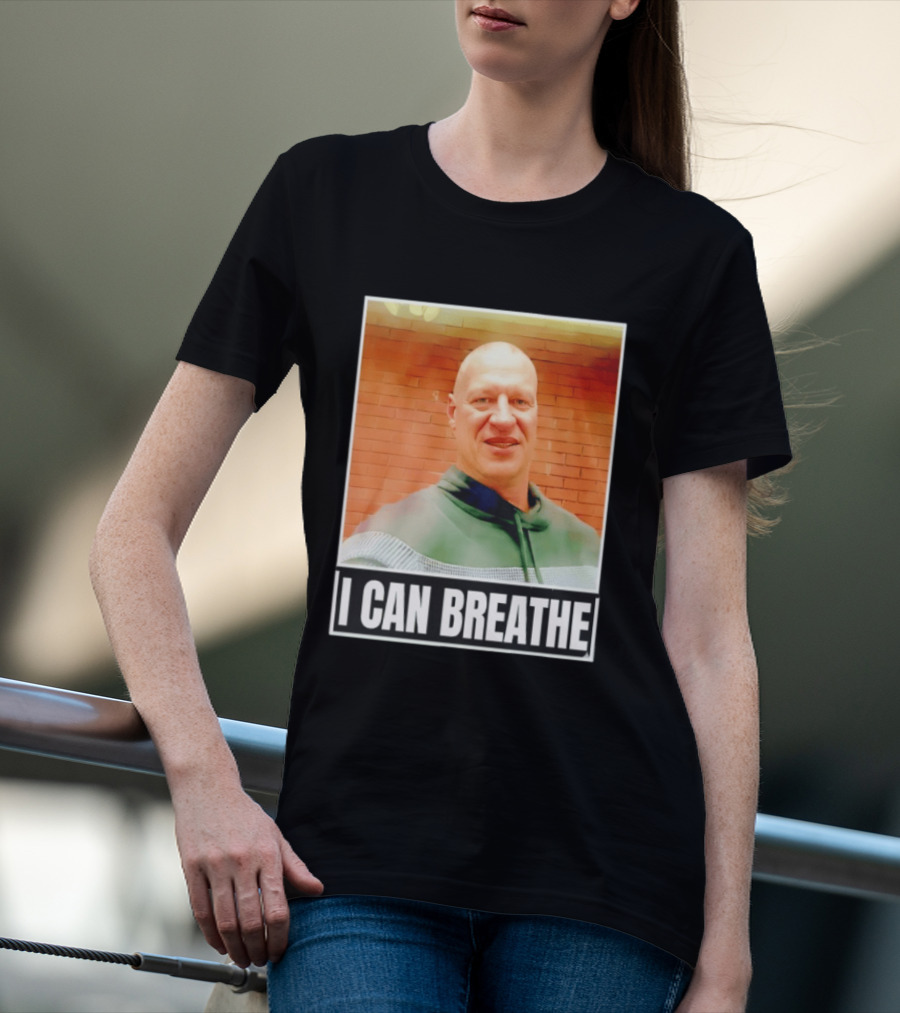 I Can Breathe Text Brick Wall T-Shirt