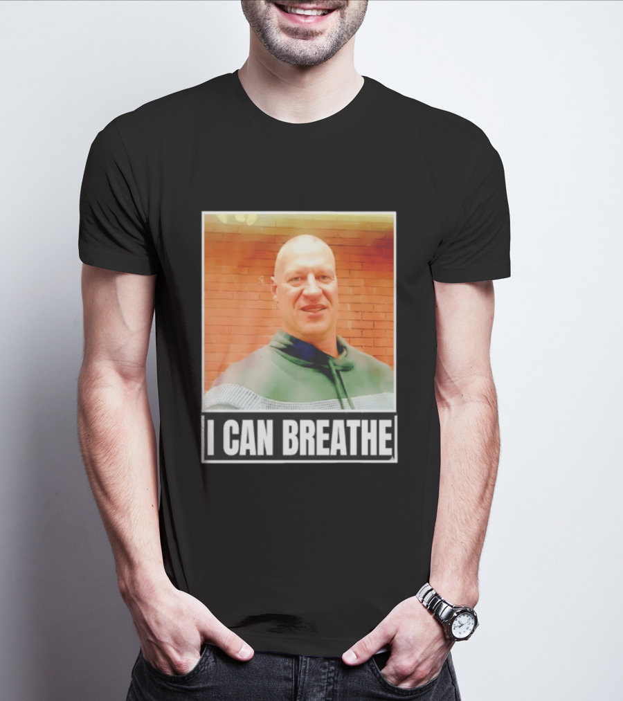 I Can Breathe Text Brick Wall T-Shirt