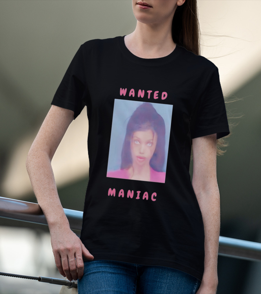 Wanted Maniac 2026 Surreal Doll Aesthetic With Glowing Eyes T-Shirt