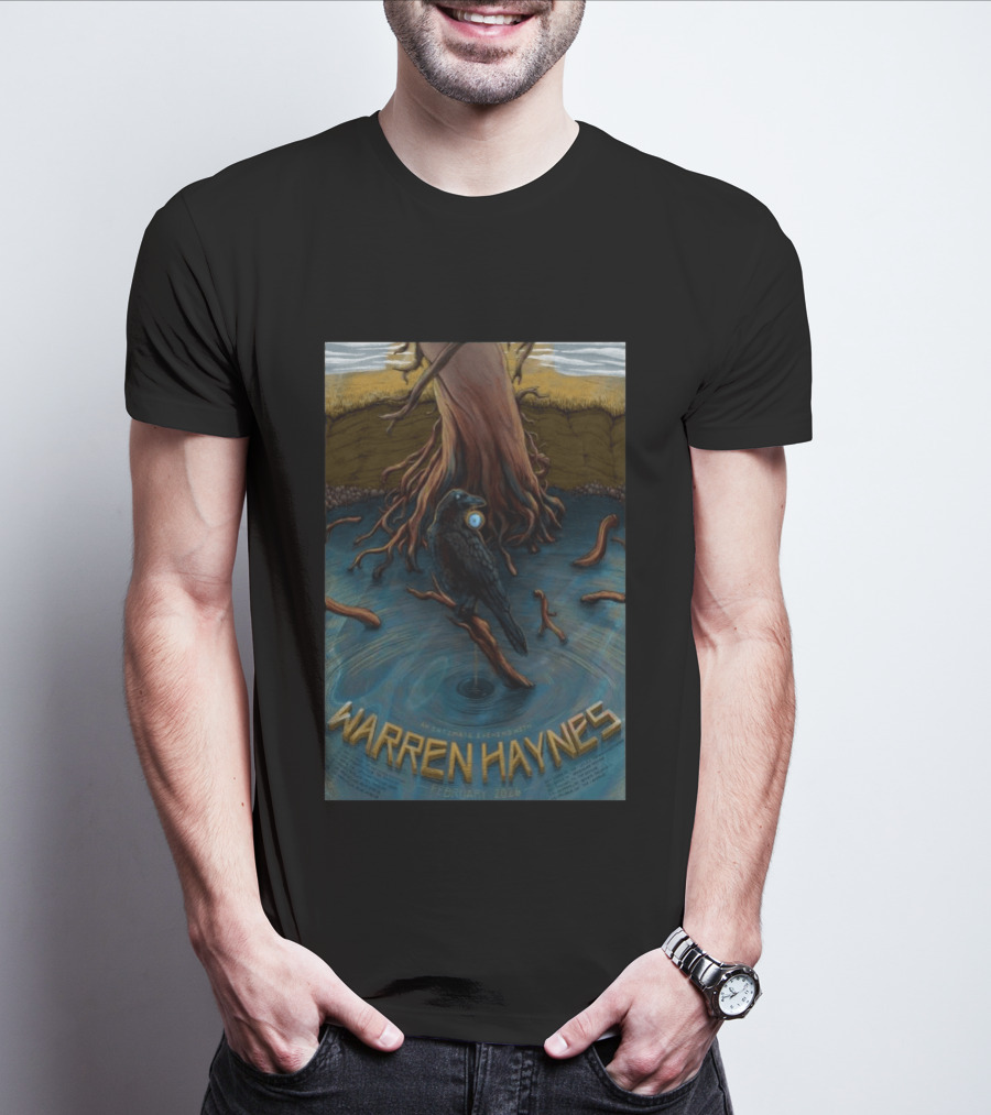 Warren Haynes An Intimate Evening February 2026 Raven And Tree Roots T-Shirt