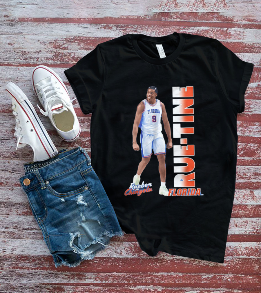 Rueben Chinyelu Florida Gators 9 RUE TINE Basketball T-Shirt