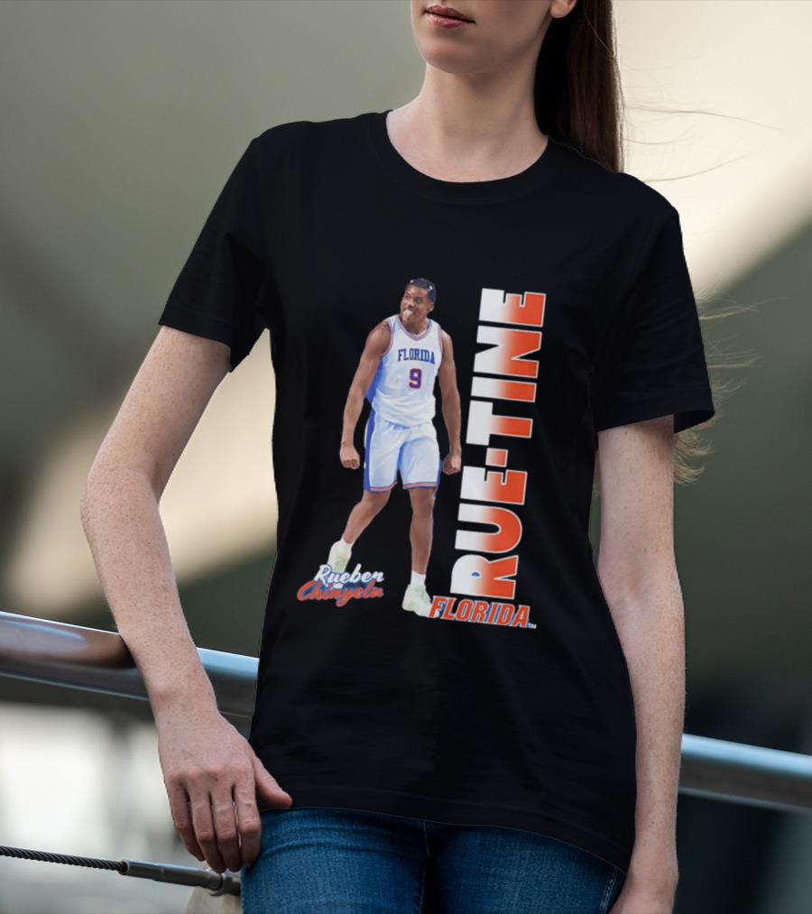 Rueben Chinyelu Florida Gators 9 RUE TINE Basketball T-Shirt