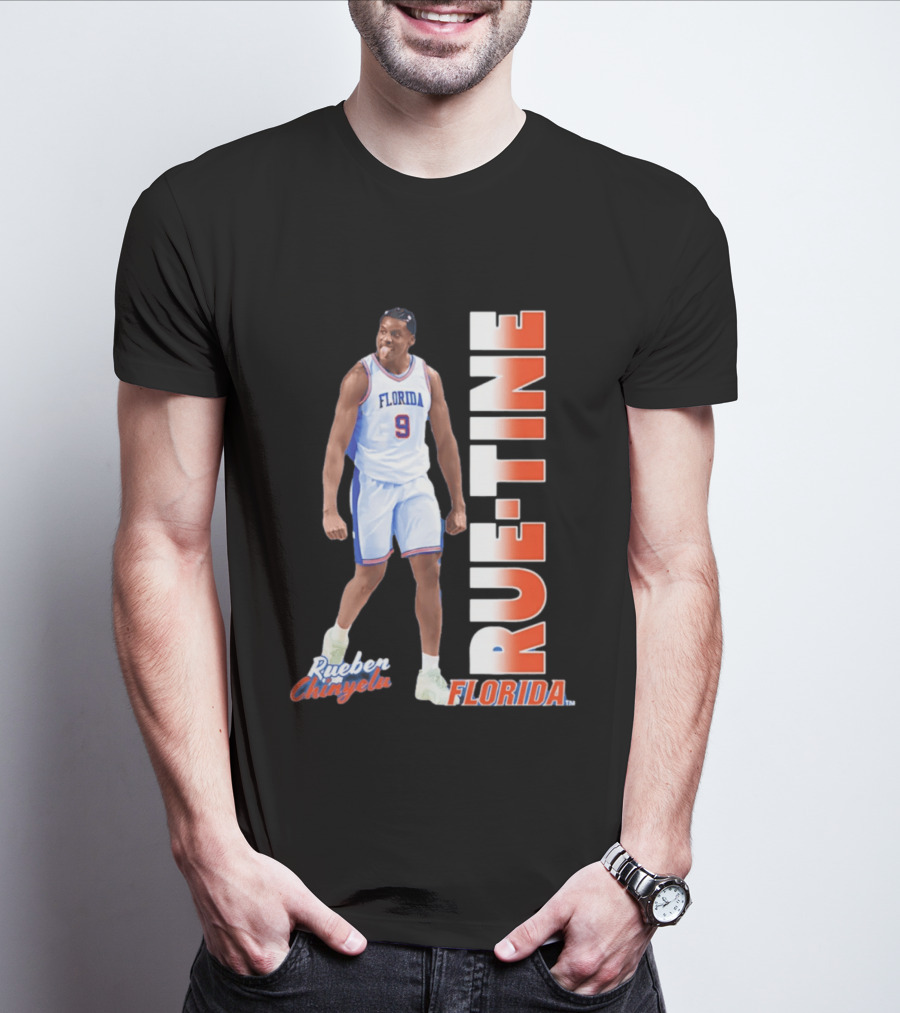 Rueben Chinyelu Florida Gators 9 RUE TINE Basketball T-Shirt