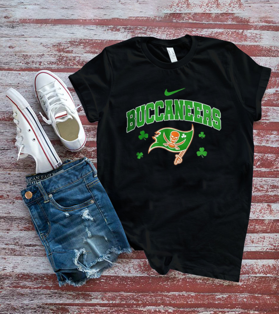 Tampa Bay Buccaneers Irish Green Clover Nike T-Shirt