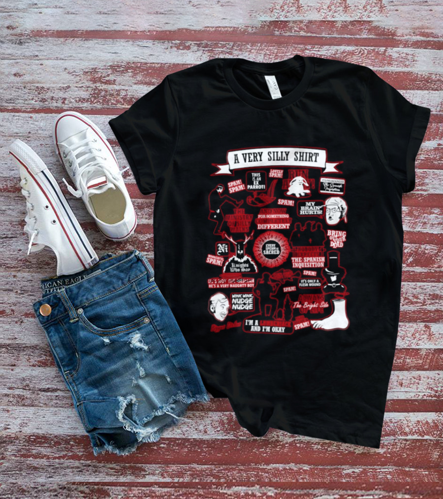 Very Silly This Is An Ex Parrot Spam Spanish Inquisition Bring Out Your Dead T-Shirt