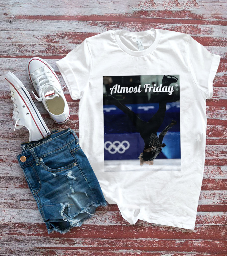 Almost Friday Skating Backflip Olympics Iconic Moment T-Shirt
