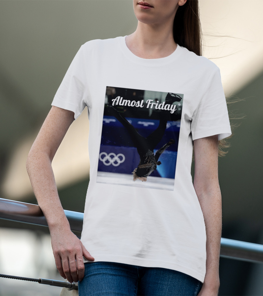 Almost Friday Skating Backflip Olympics Iconic Moment T-Shirt