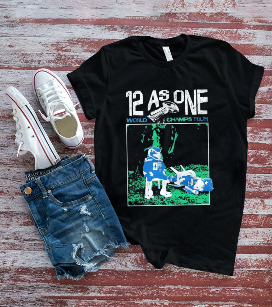Seattle Seahawks 12 As One World Champs Tour T-Shirt