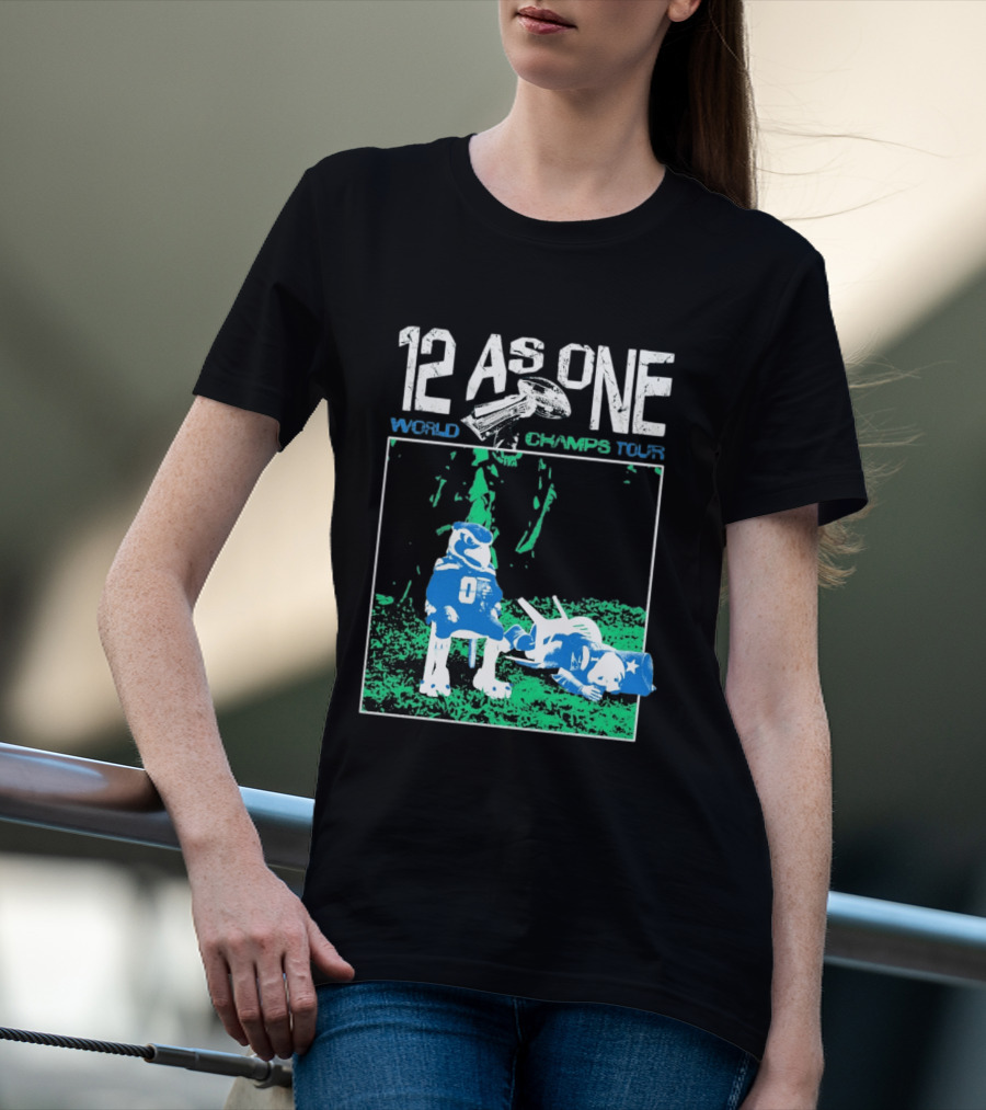 Seattle Seahawks 12 As One World Champs Tour T-Shirt