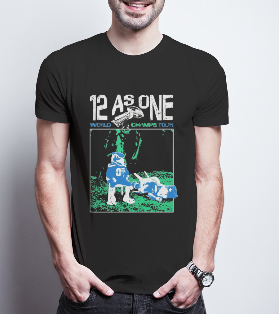 Seattle Seahawks 12 As One World Champs Tour T-Shirt