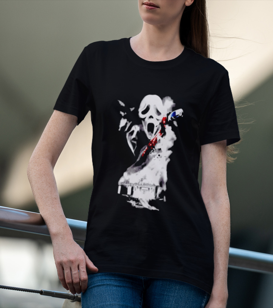 30th Anniversary Scream Kill Tour Ghostface Mask Horror Movie T-Shirt
