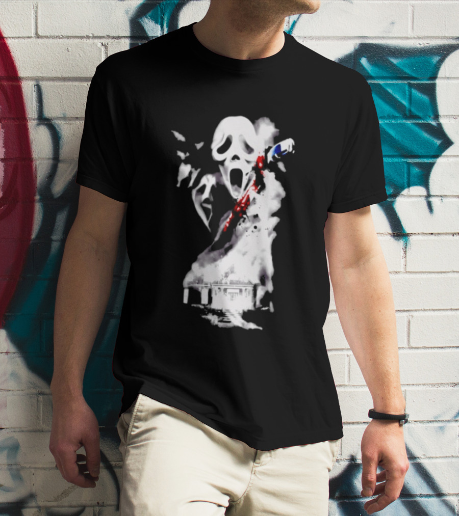 30th Anniversary Scream Kill Tour Ghostface Mask Horror Movie T-Shirt
