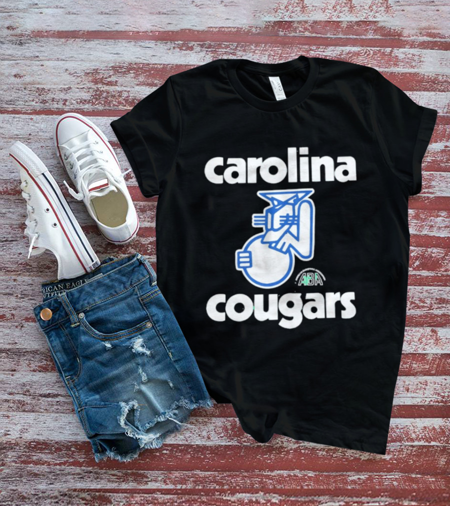 Carolina Cougars ABA Retro Basketball Team T-Shirt