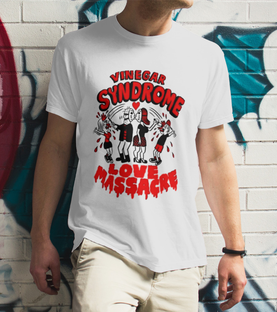 Vinegar Syndrome Love Massacre Retro Horror Comic T-Shirt
