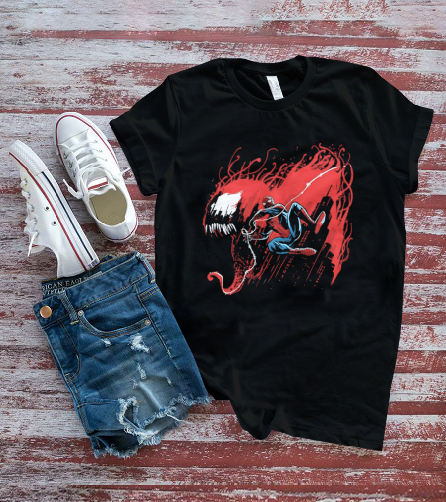 Spider Man Carnage Symbiote Dynamic Battle T-Shirt