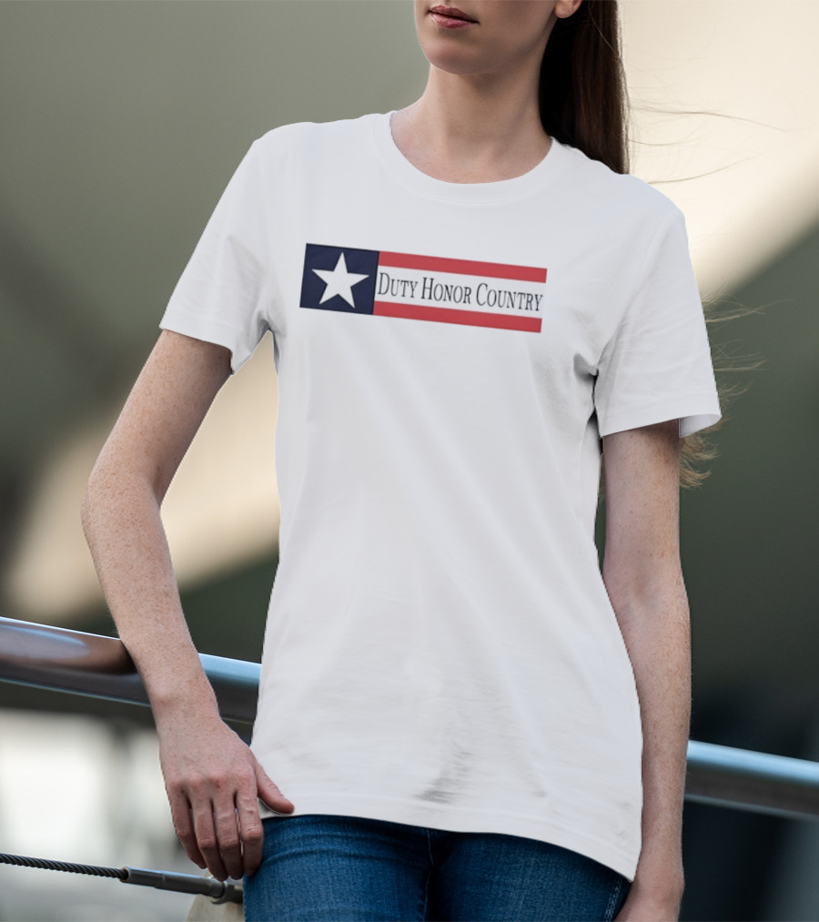 Duty Honor Country Star And Stripes Flag T-Shirt