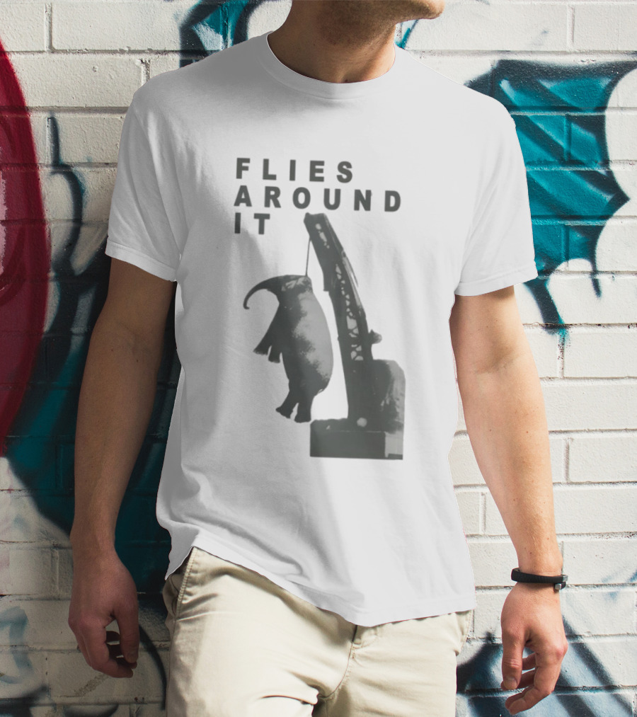 Elephant Flies Around It Crane T-Shirt
