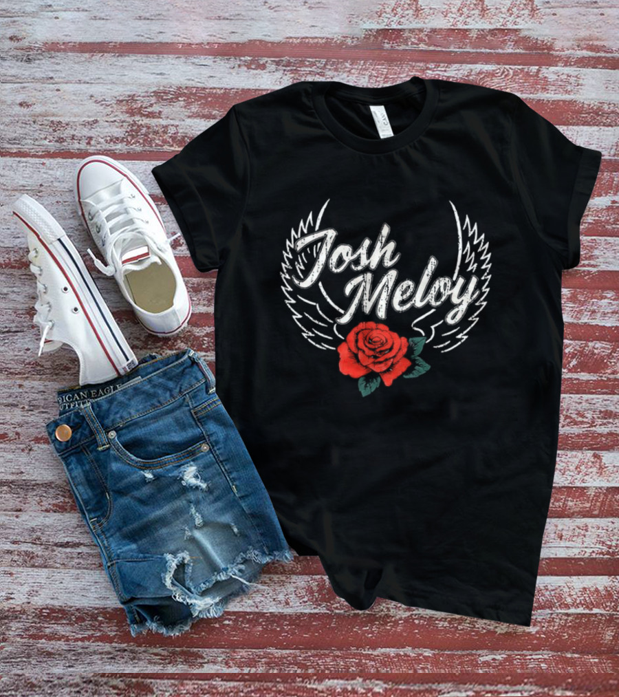 Josh Meloy Wings And Rose T-Shirt