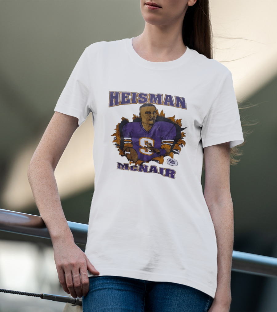 HEISMAN MCNAIR Purple Jersey Football T-Shirt
