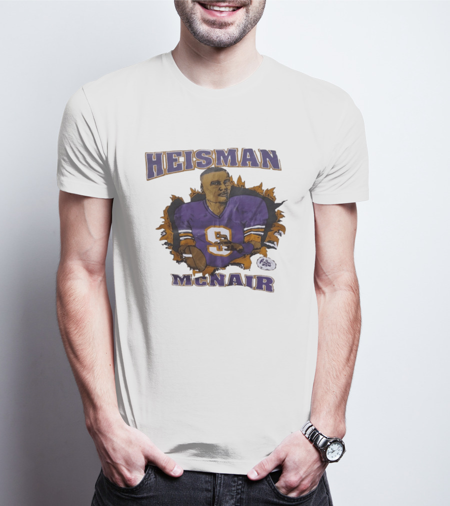 HEISMAN MCNAIR Purple Jersey Football T-Shirt