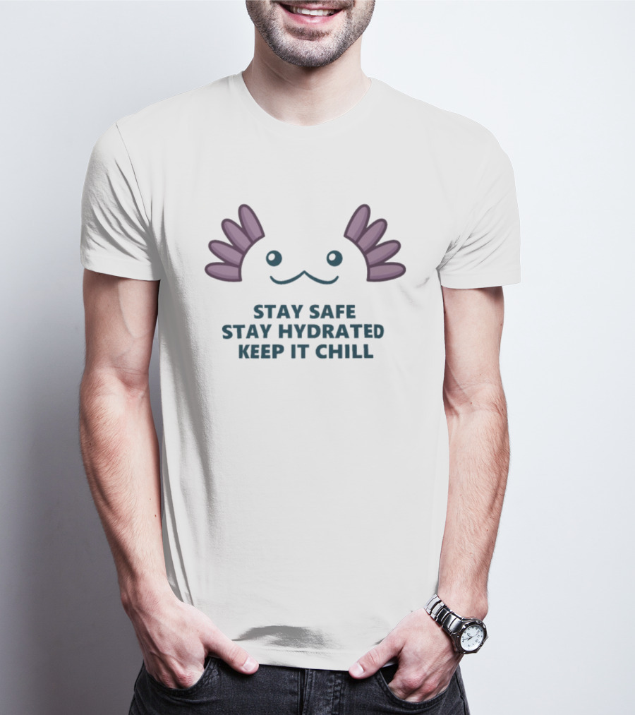Stay Safe Stay Hydrated Keep It Chill Booper Face TGH Sr T-Shirt